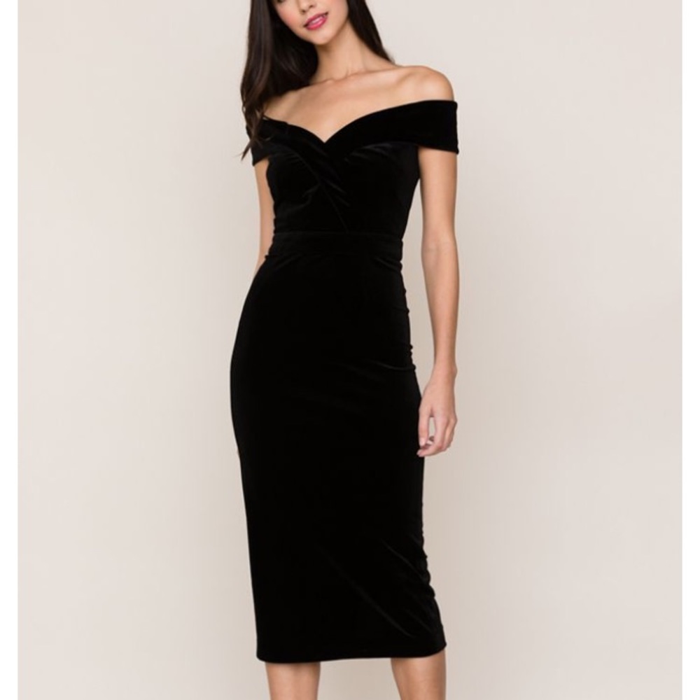 Yumi kim Velvet off shoulder dress
